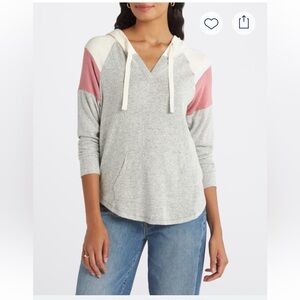 Market & Spruce Kallon Brushed Knit Hoodie